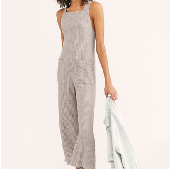 Free People Off the Shore Printed One Overalls size 6 - Picture 2 of 7